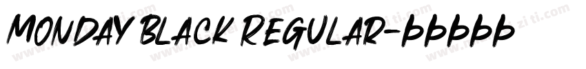 Monday Black Regular字体转换